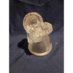 VTG Geobel Frosted Glass Angel Bell 1981’s